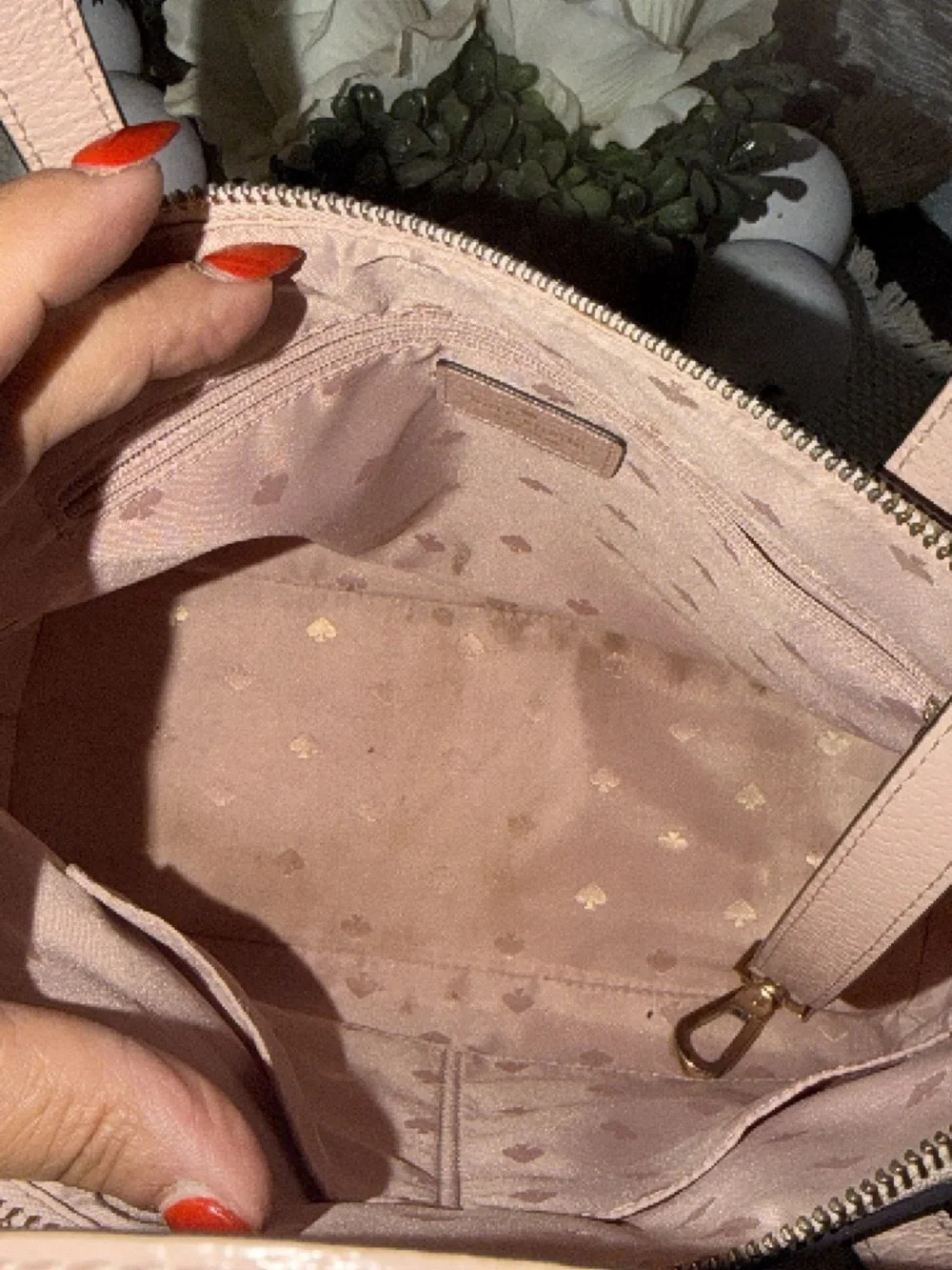 Kate Spade ♠️ Blush Pink Bow Accent Top-Handle Women’s Handbag